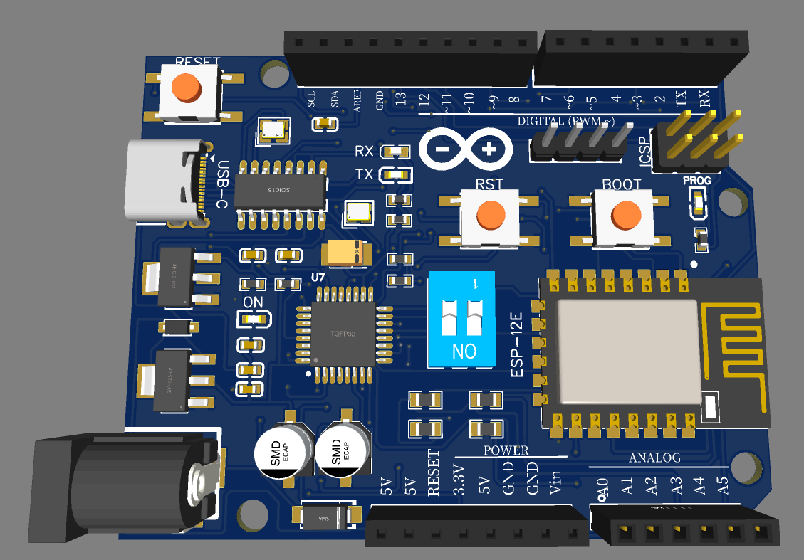 Arduino Uno with ESP-12E
