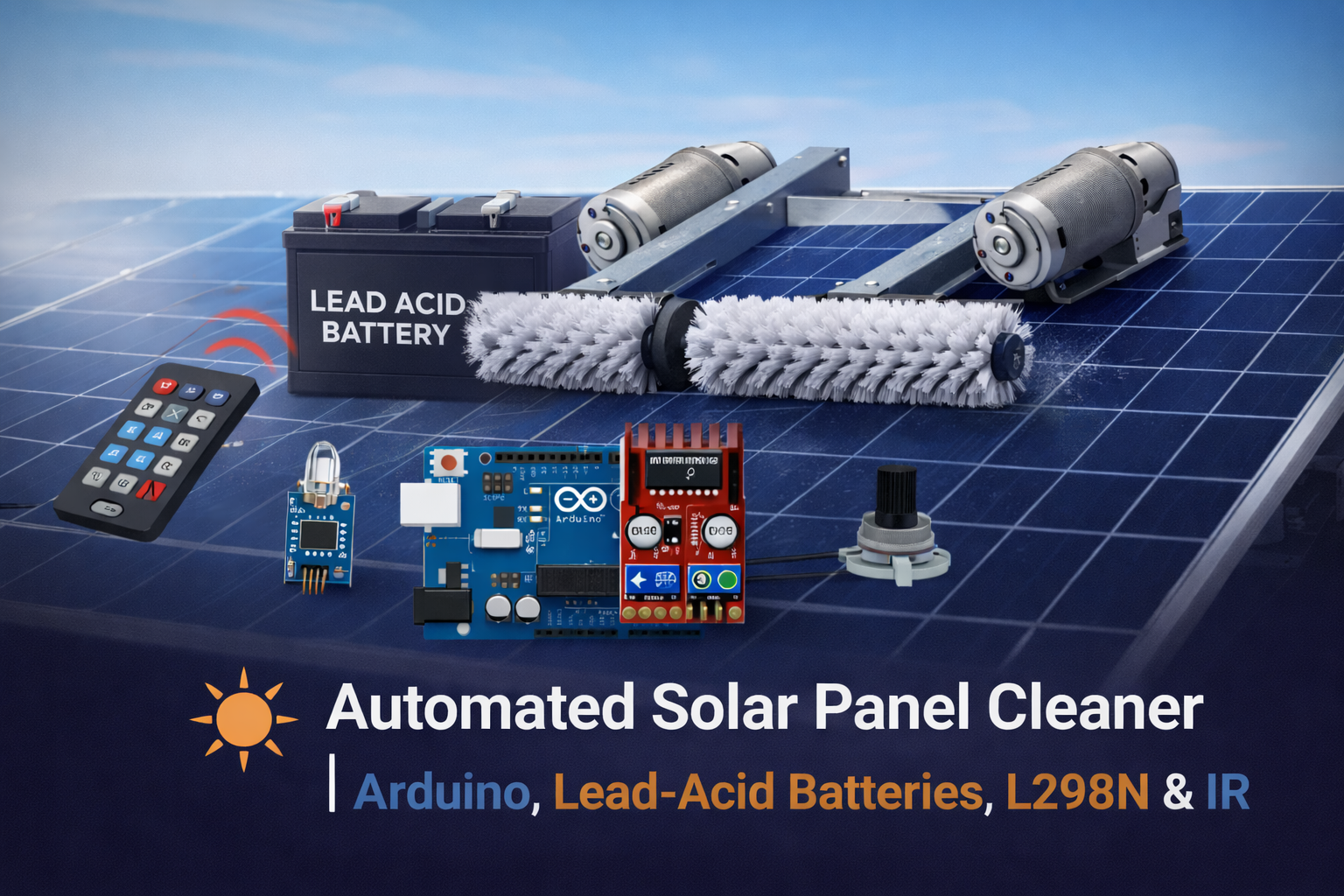 Automated Solar Panel Cleaner System